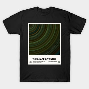 minimal_The Shape of Water Circular Barcode Movie T-Shirt